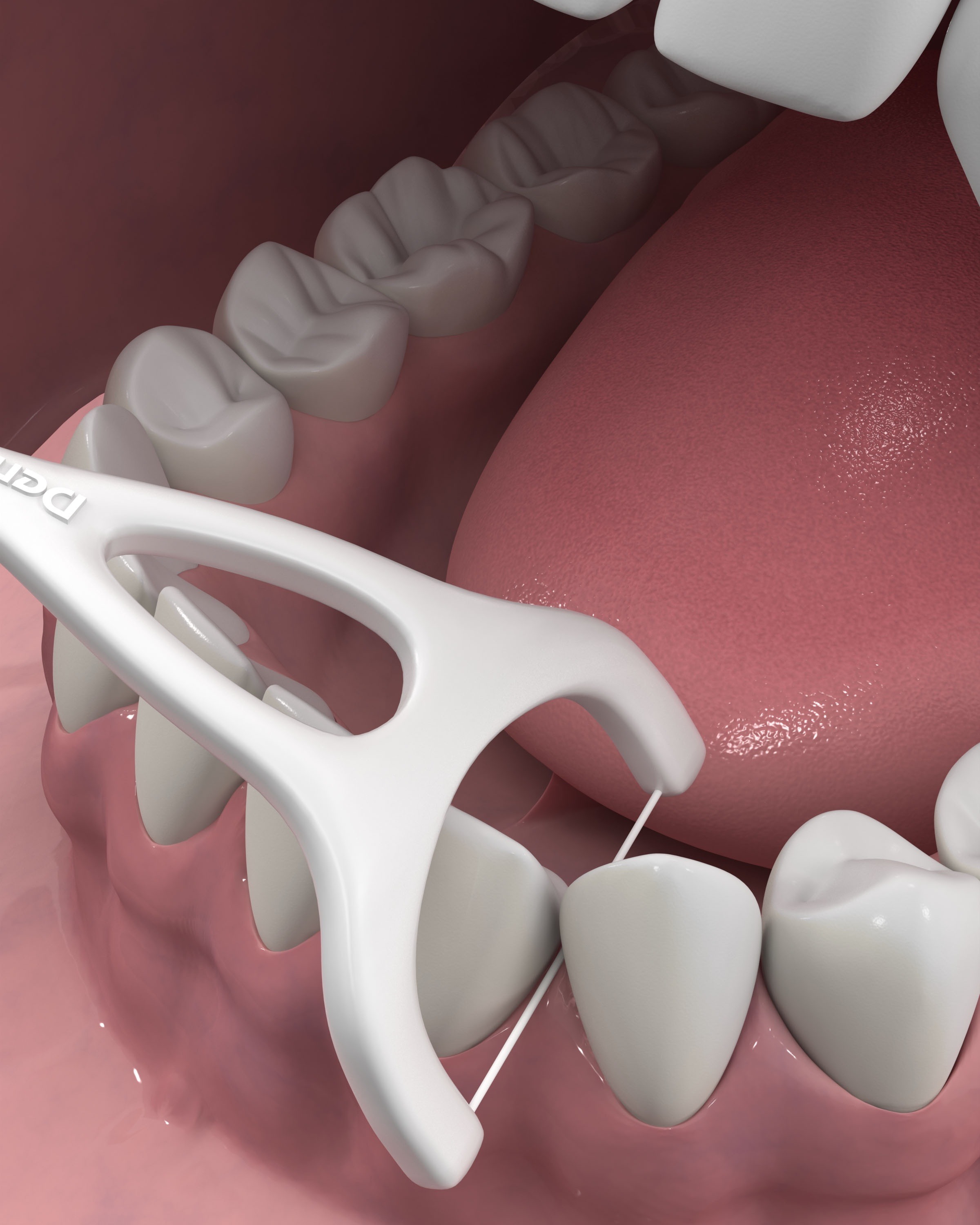Флос-зубочистки DenTek Комплексне очищення Задні зуби 75 штфото