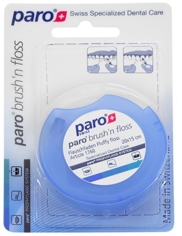 Суперфлос Paro Brush n Floss щітка і флос 20х15 смфото