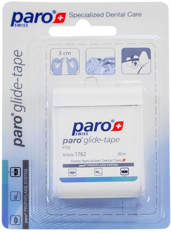 Зубна стрічка Paro Glide-Tape з тефлону 20 м фото2