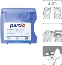 Зубна нитка Paro Classic Floss вощена 50 м фото3