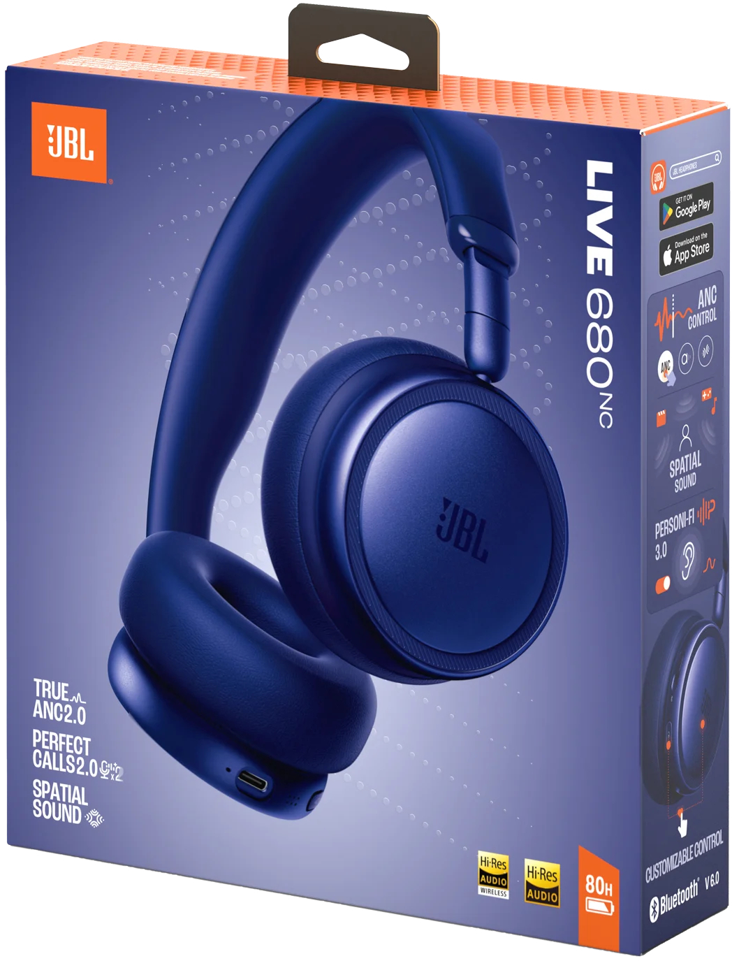 Наушники JBL Live 680NC Blue (JBLLIVE680NCBLU) фото 