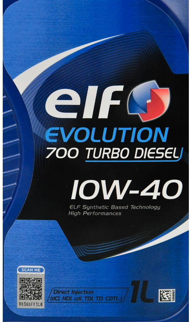 Масло моторное ELF Evolution 700 Turbo Diesel 10W-40 1л (12-1 TD) (214126) фото 