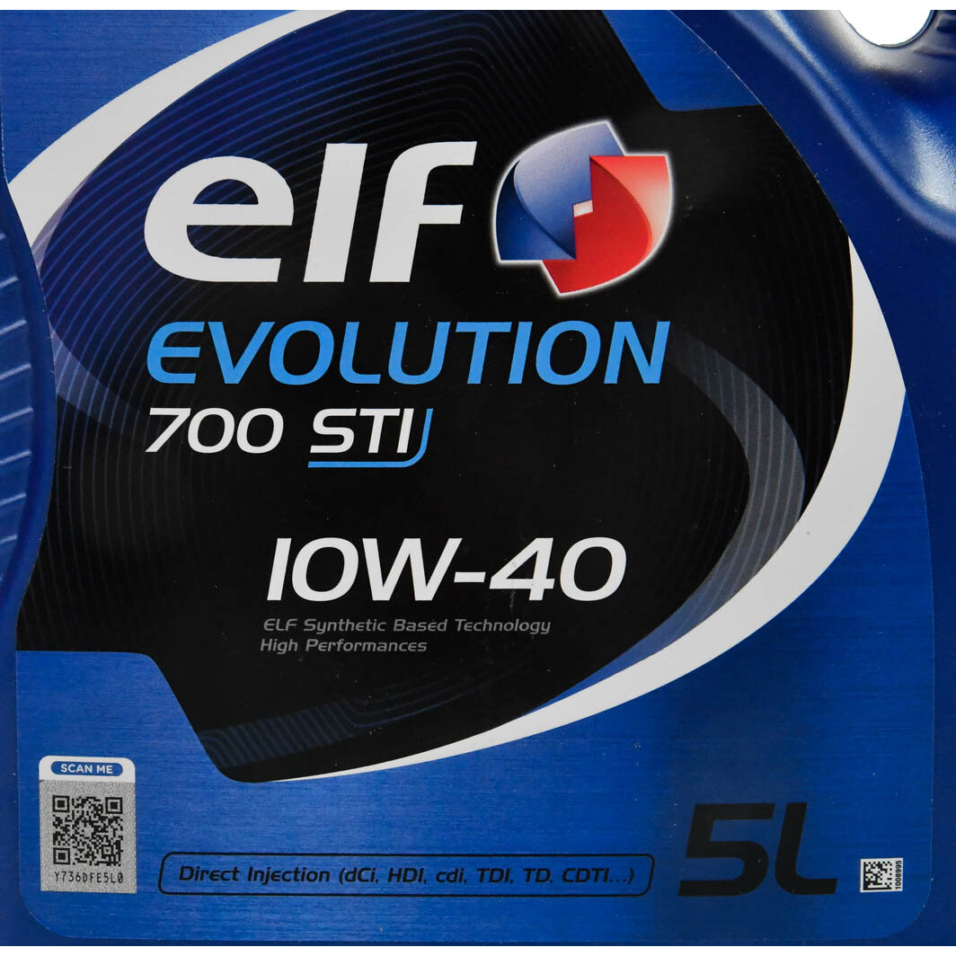 Масло моторное ELF Evolution 700 STI 10W-40 5л (12-5 STI) (216667) фото 