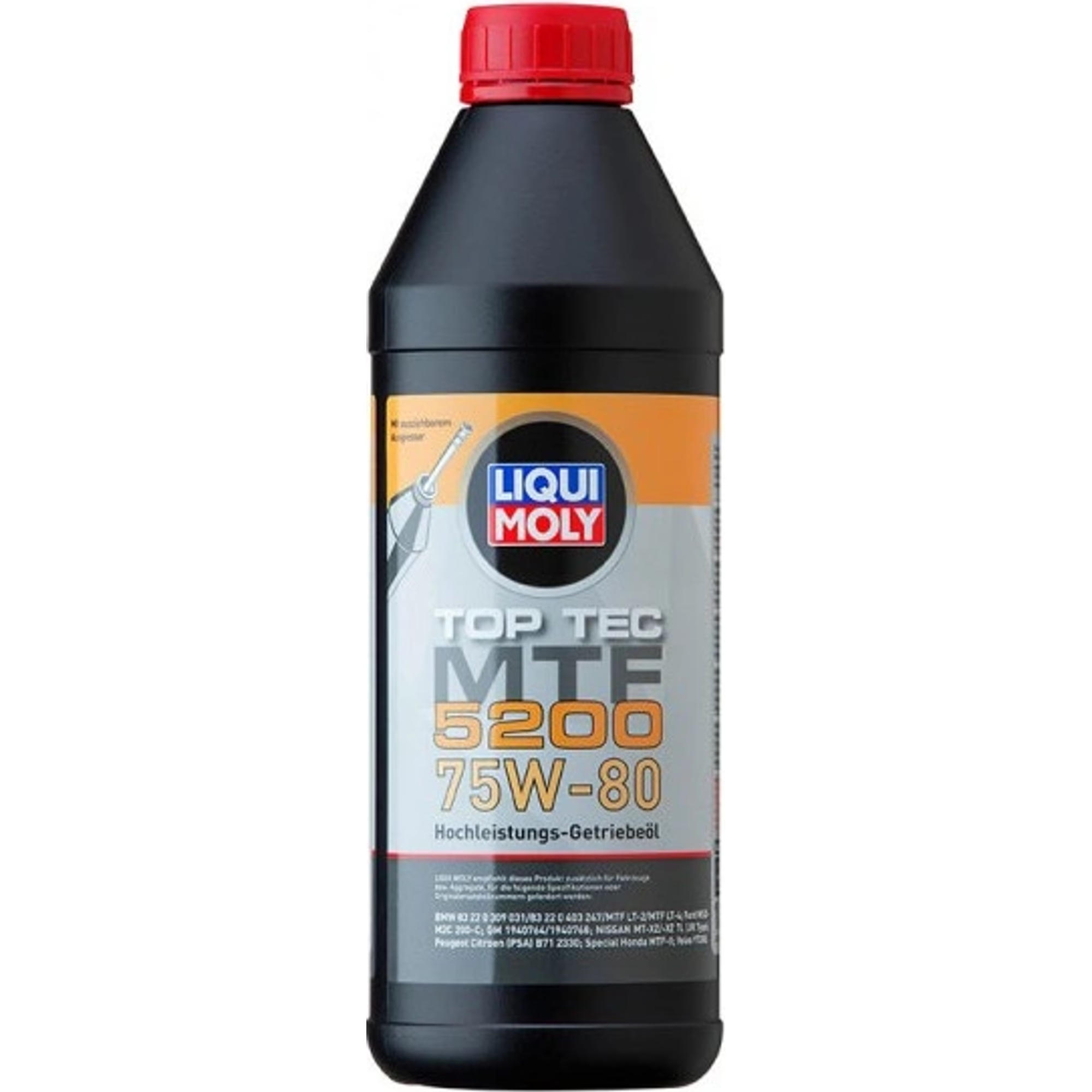 Масло трансмиссионное Liqui Moly Top Tec 5200 75W-80 MTF GL-4 1л (LQ 20845) фото 