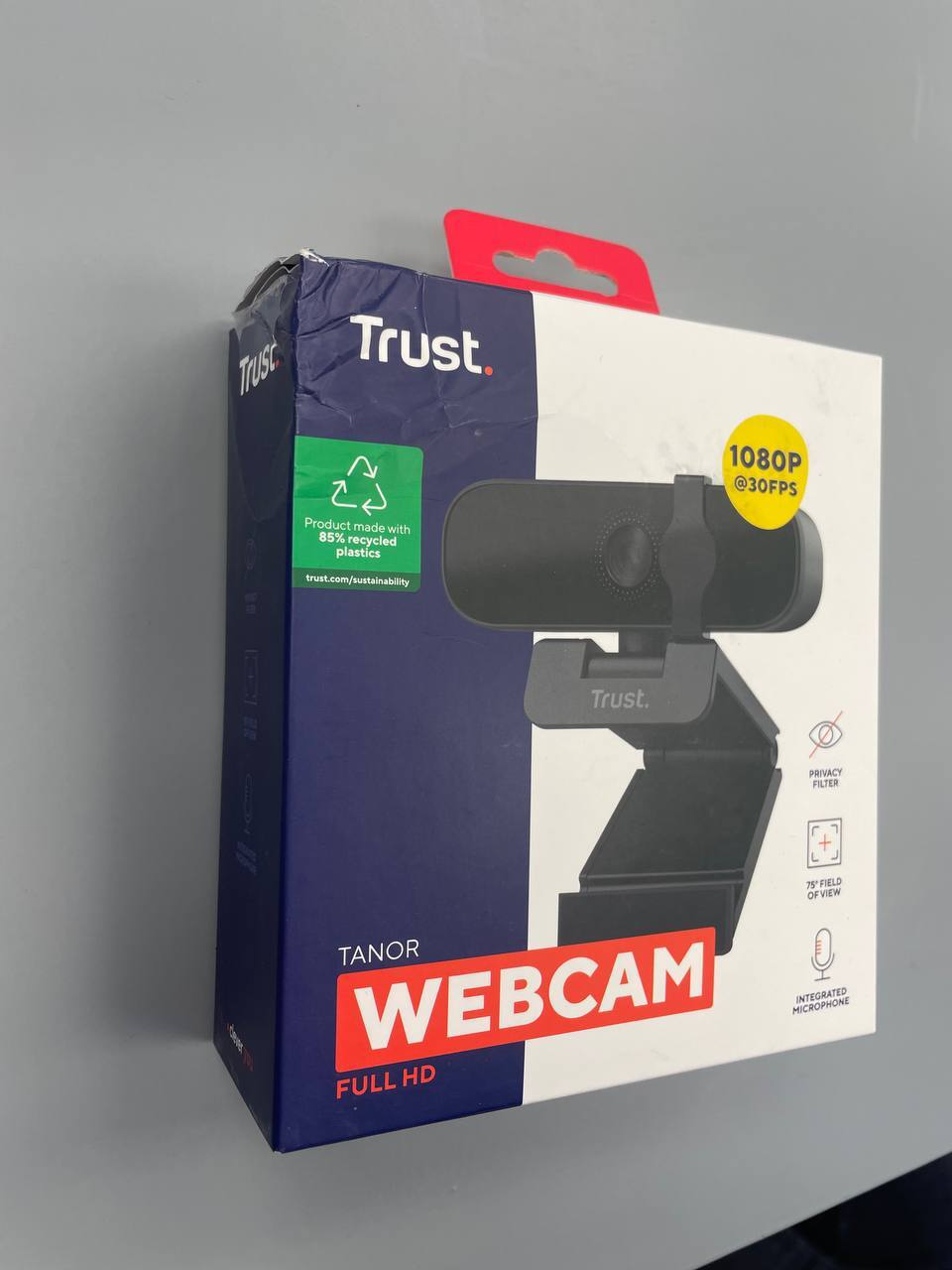 Веб-камера Trust Tanor Full HD, Black (25548_TRUST) фото 