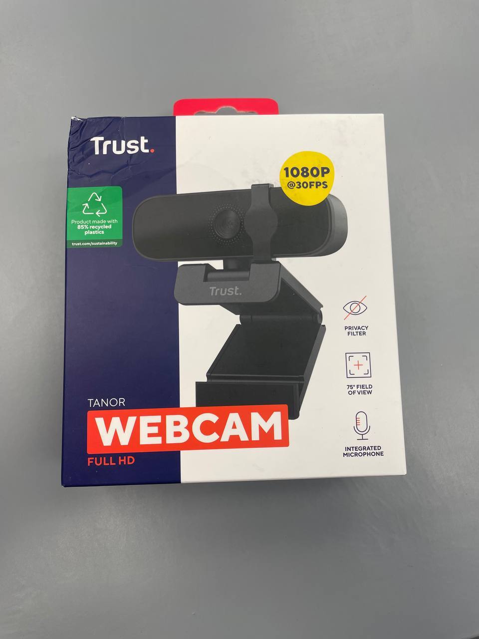 Веб-камера Trust Tanor Full HD, Black (25548_TRUST) фото 