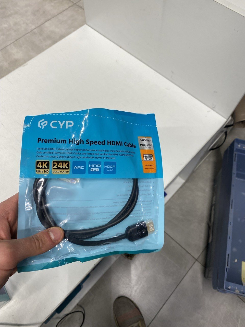 Кабель HDMI Cypress Premium 4K, 1.0M, 30AWG (CBL-H300-010)фото3