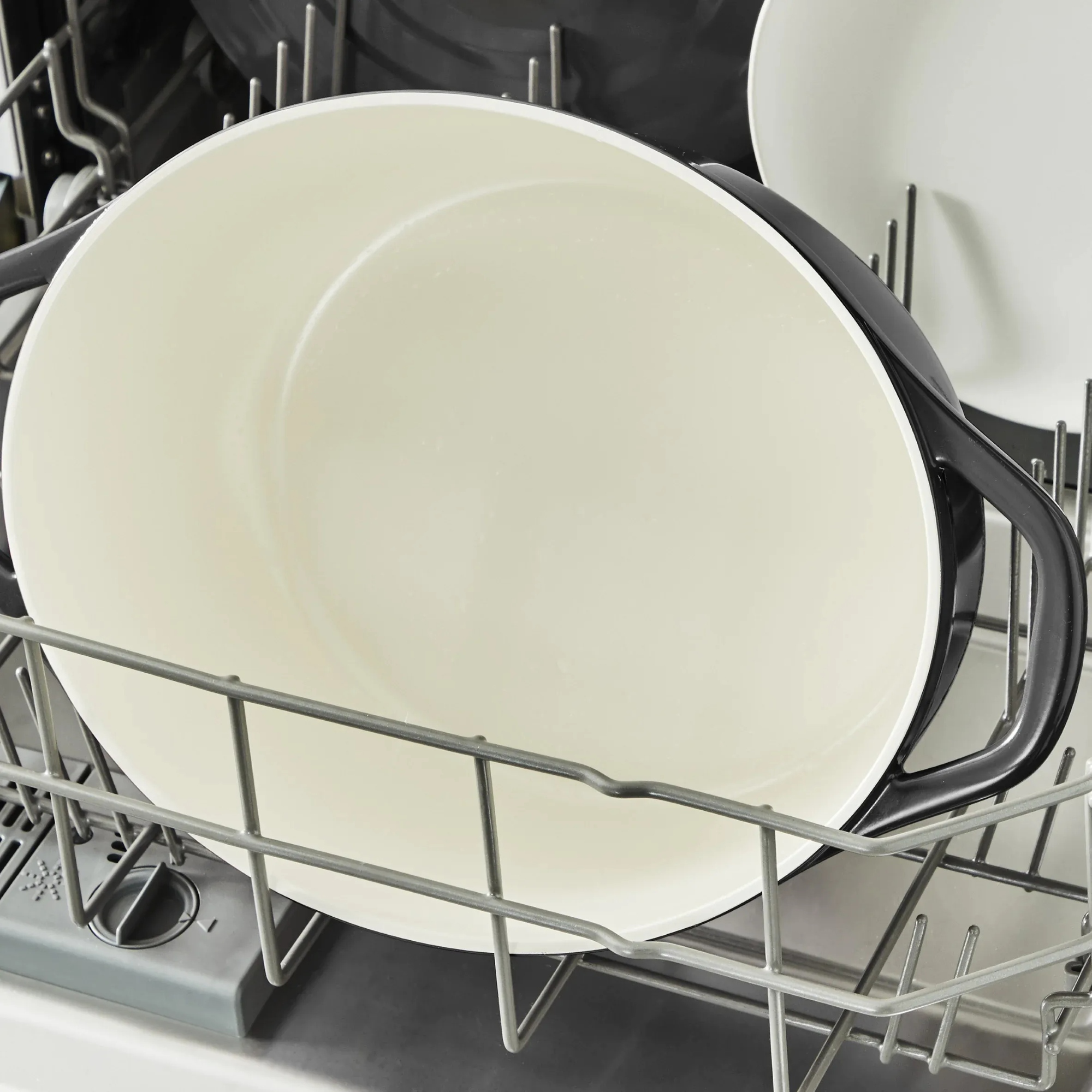 Кастрюля TEFAL Air с крышкой, 5,7 л, алюминий, черный фото 