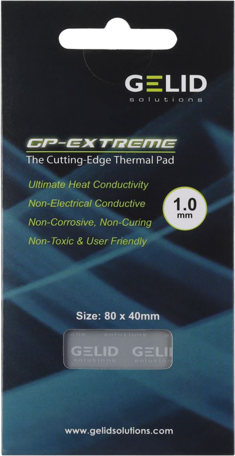 Термопрокладка Gelid Solutions GP-Extreme 80x40x1.0 mm (TP-GP01-B)фото