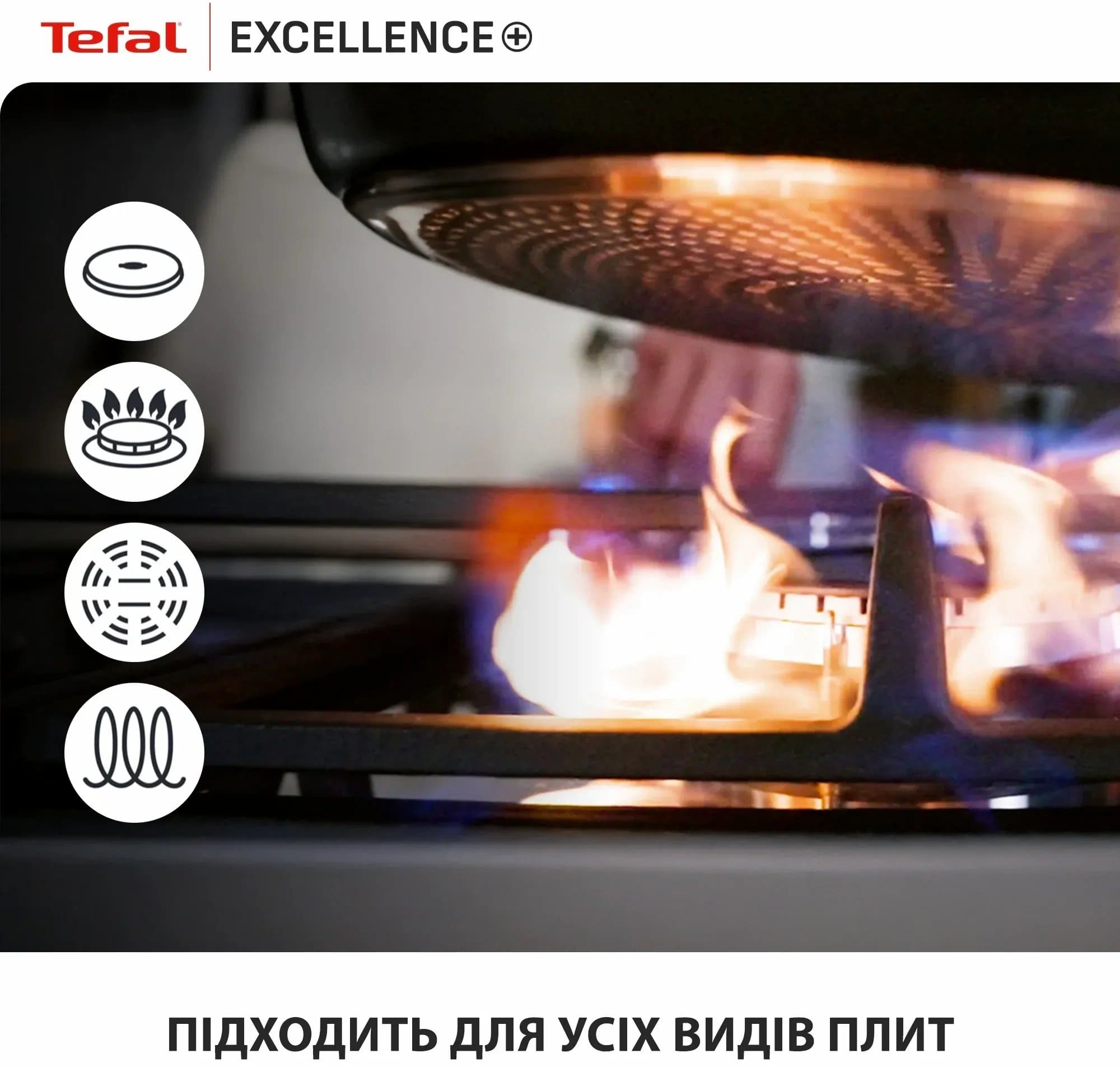 Сотейник TEFAL Excellence+, з кришкою, 24см (G3308802)фото