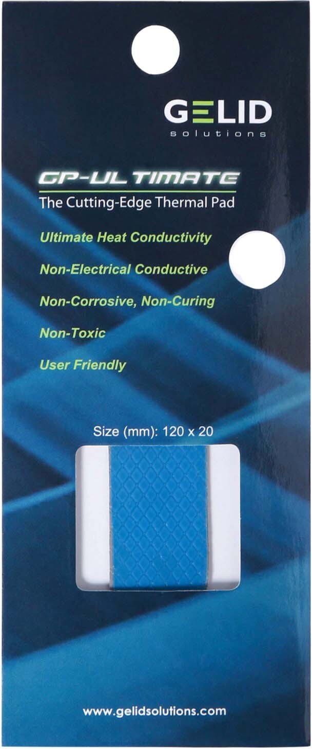 Термопрокладка Gelid Solutions GP-Ultimate Thermal Pad 120x20x1.5 mm (TP-GP04-R-C) фото