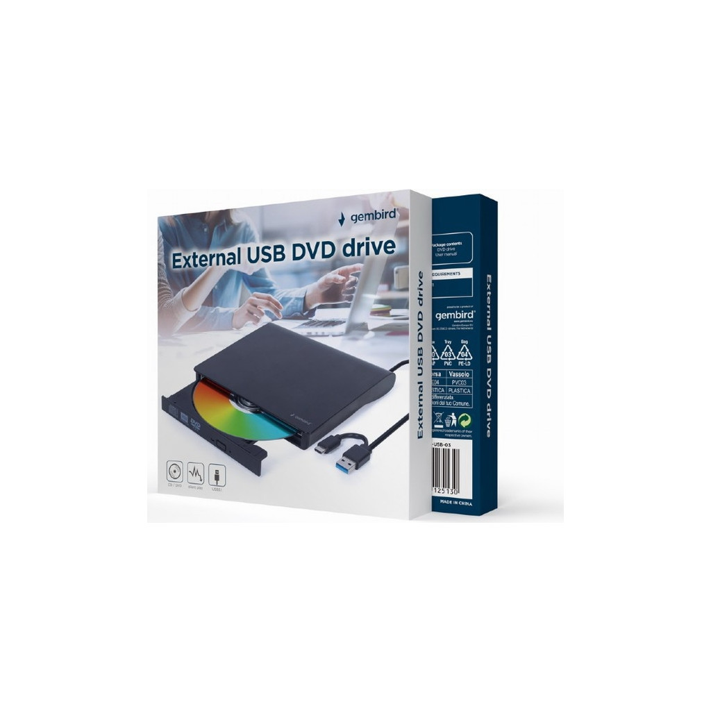 Оптический привод Gembird DVD-USB-03 (DVD-USB-03) фото2