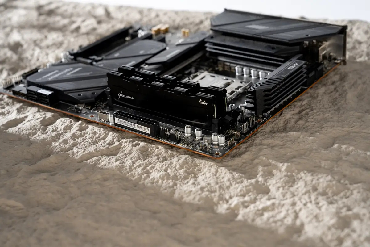 Пам'ять для ПК Exceleram DDR4 16GB (2x8GB) 3200 MHz Kudos Black (EKBLACK4163216AD) фото3