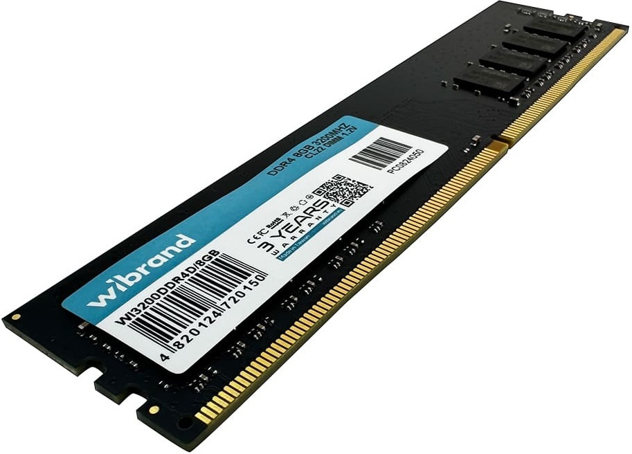 Пам'ять для ПК Wibrand DDR4 8GB 3200 MHz (WI3200DDR4D/8GB)фото