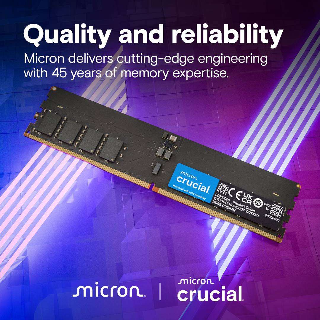 Пам'ять для ПК Micron DDR5 16GB 6400 MHz (CT16G64C52CU5) фото5