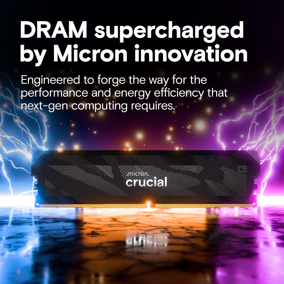 Память для ПК Crucial DDR5 16GB 6400 MHz Pro Black (CP16G64C32U5B) фото 