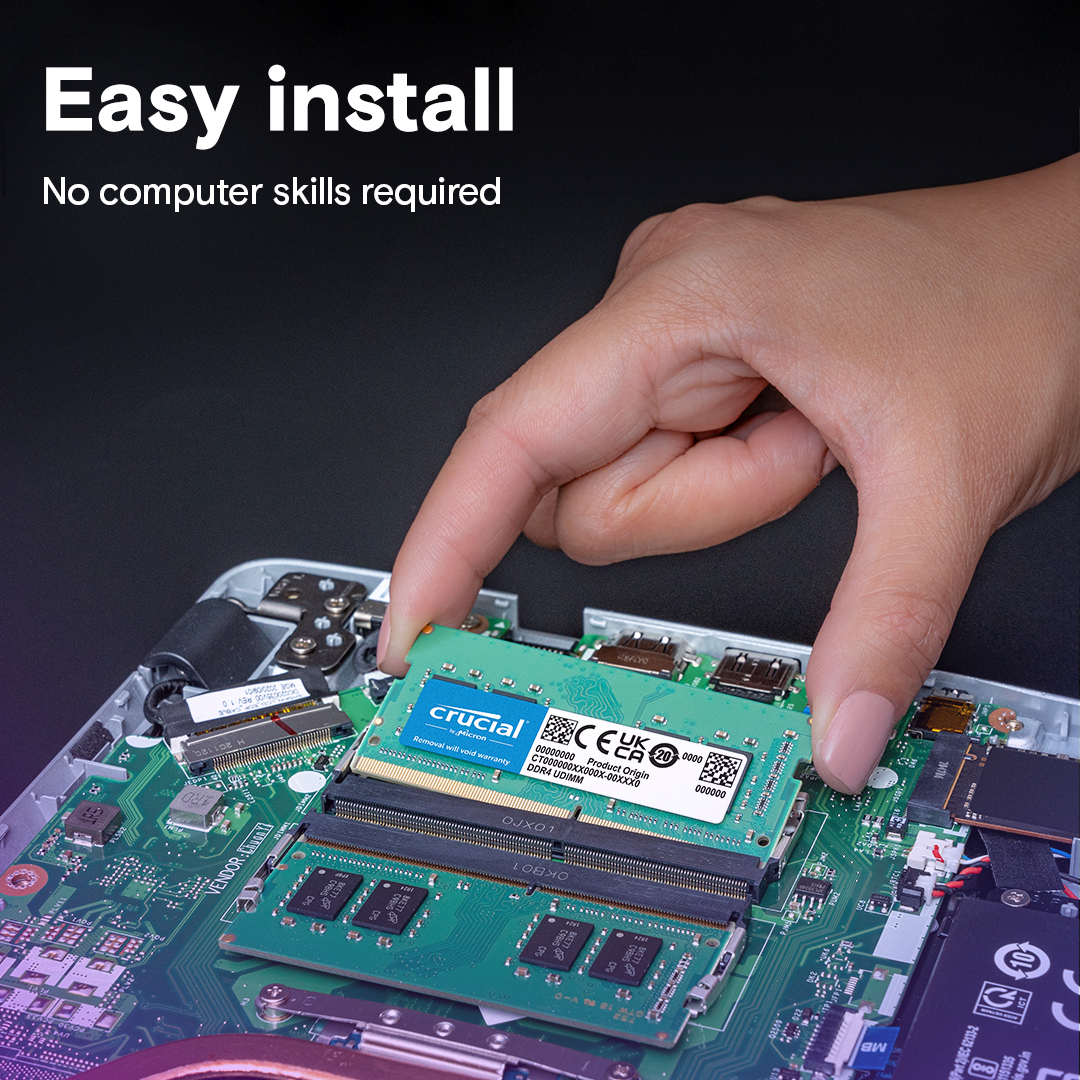 Пам'ять для ноутбука Crucial SoDIMM DDR4 32GB 3200 MHz (CT32G4SFD832A)фото