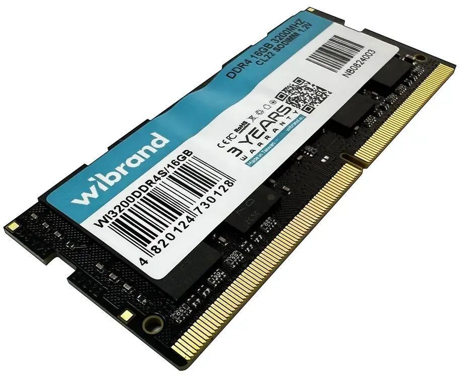 Память для ноутбука Wibrand SoDIMM DDR4 16GB 3200 MHz (WI3200DDR4S/16GB) фото