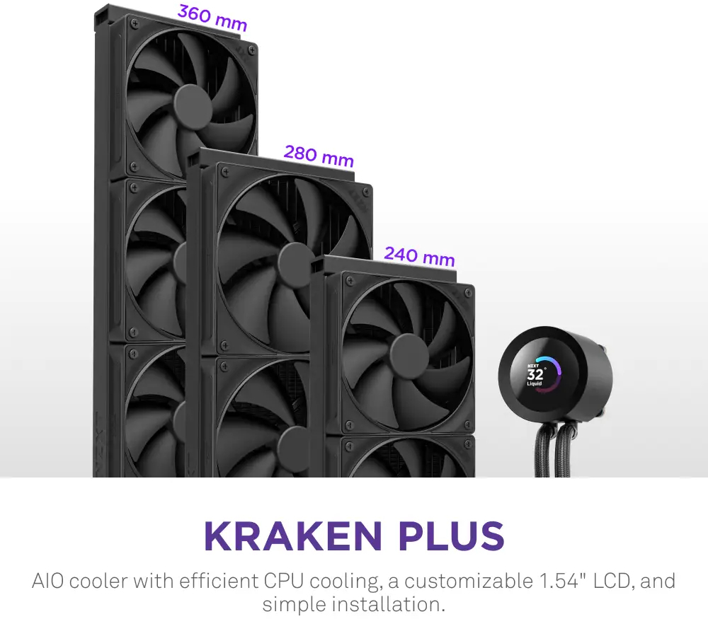 Система водяного охолодження NZXT Kraken Plus V2 360mm (RL-KN360-B2) фото