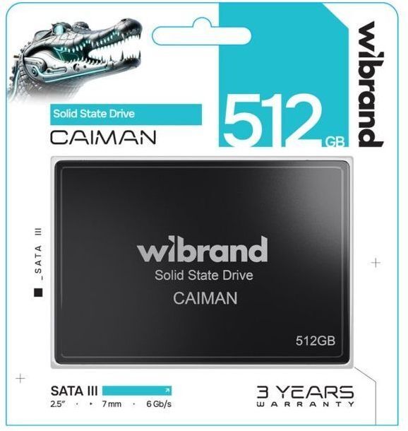 SSD накопитель Wibrand 2.5" 512GB Caiman (WI2.5SSD/CA512GBST) фото