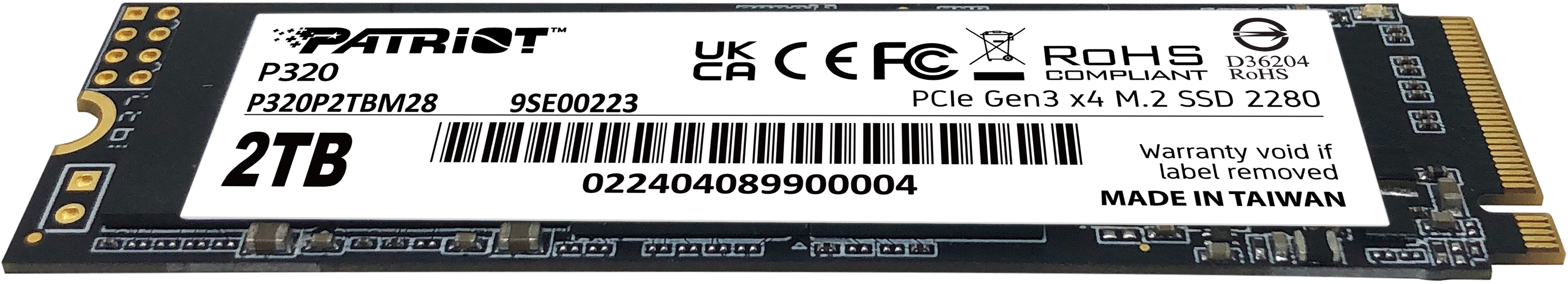SSD накопичувач Patriot M.2 2280 2TB (P320P2TBM28) фото3