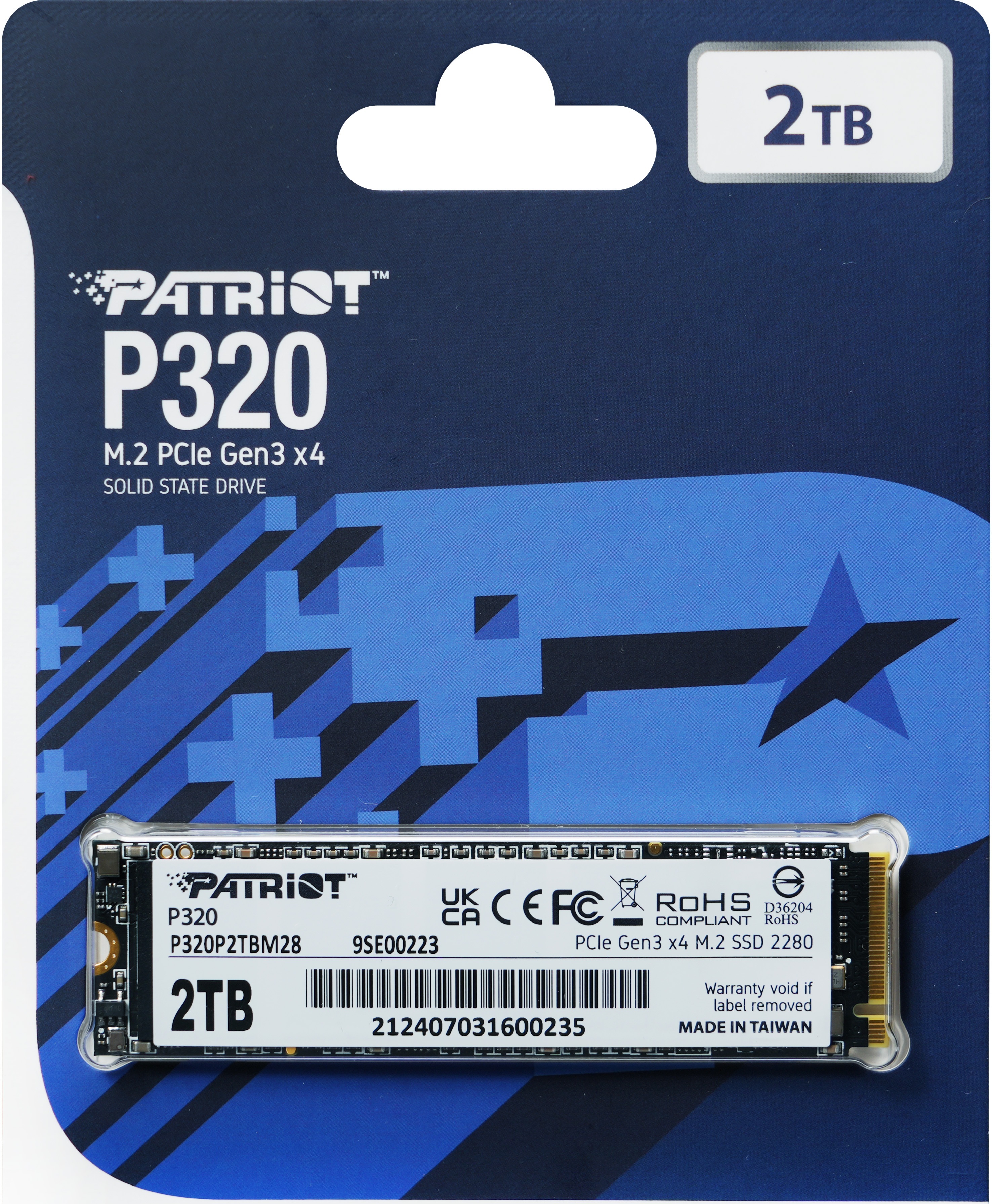 SSD накопичувач Patriot M.2 2280 2TB (P320P2TBM28) фото5
