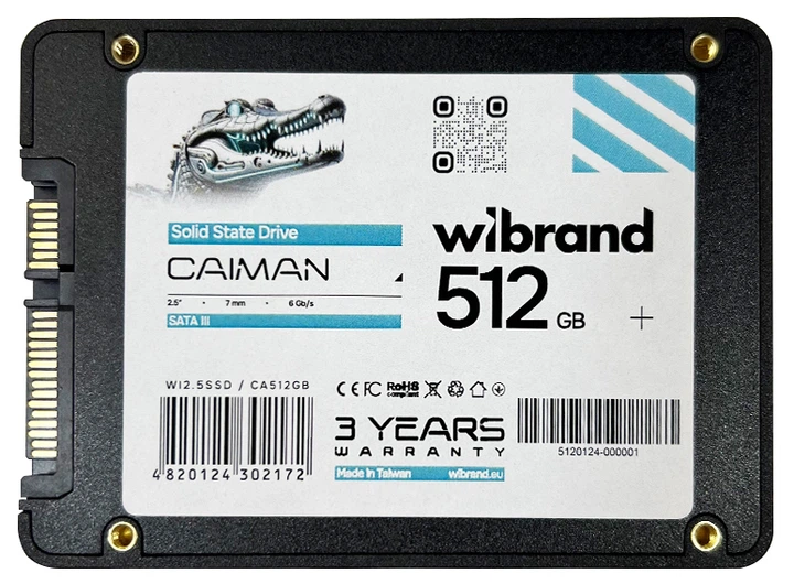 SSD накопитель Wibrand 2.5" 512GB Caiman (WI2.5SSD/CA512GB) фото