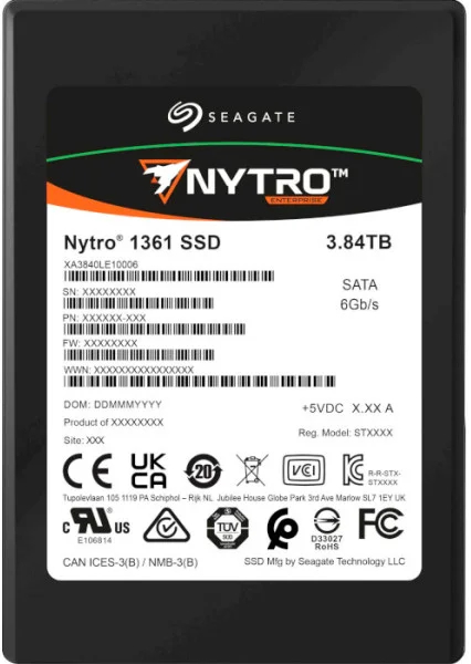 SSD накопичувач SEAGATE 2.5" 3.84TB Nytro 1361 (XA3840LE10006) фото3