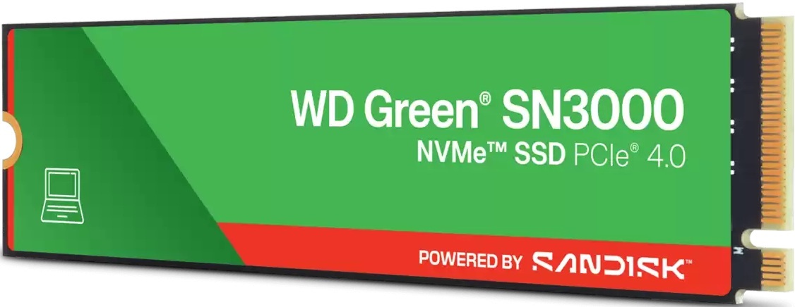 SSD накопичувач WD M.2 2280 2TB Green SN3000 (WDS200T4G0E-00CPS0) фото