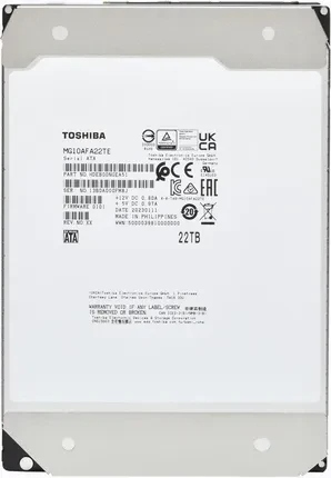 Жесткий диск TOSHIBA 3.5" 22TB (MG10AFA22TE)фото