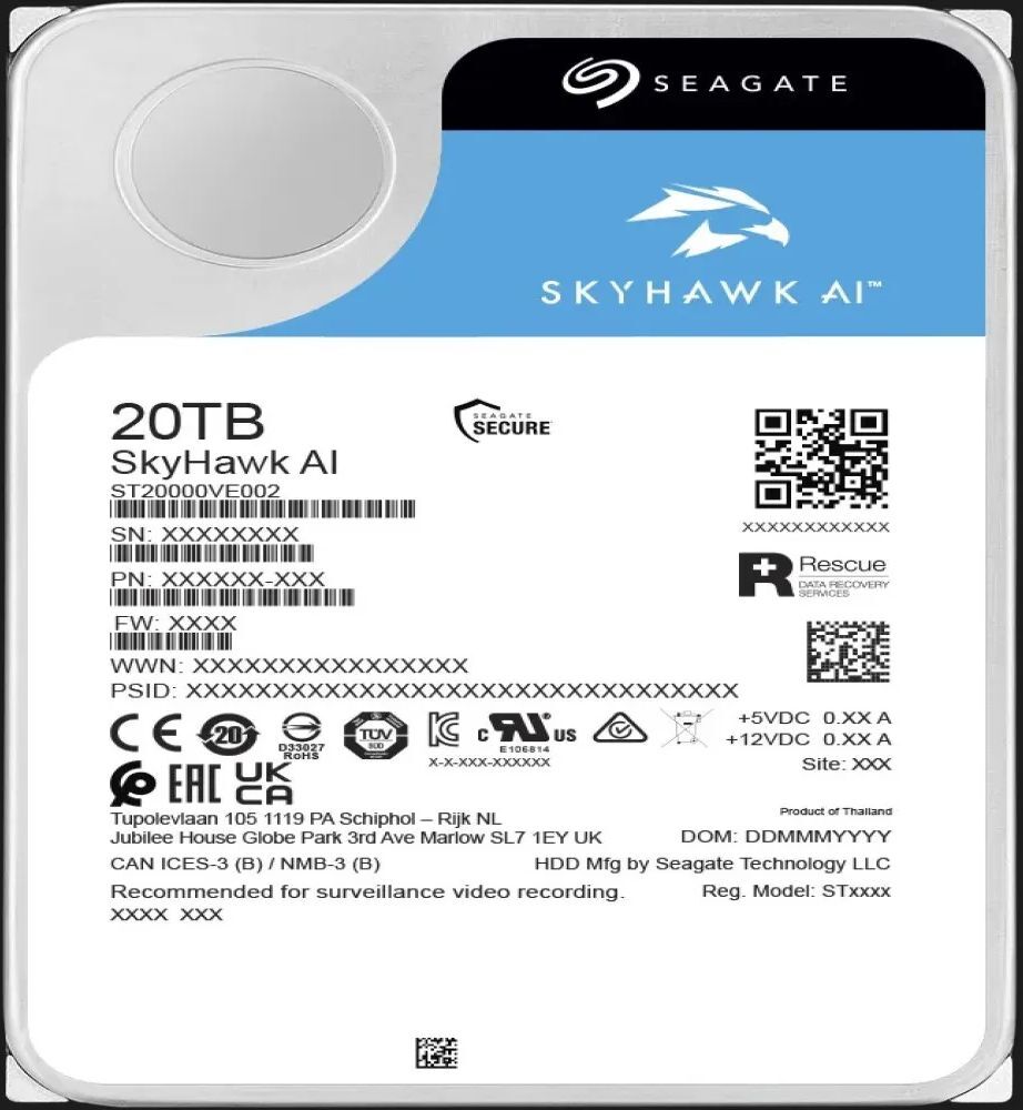 Жесткий диск SEAGATE 3.5" 20TB (ST20000VE004) фото 