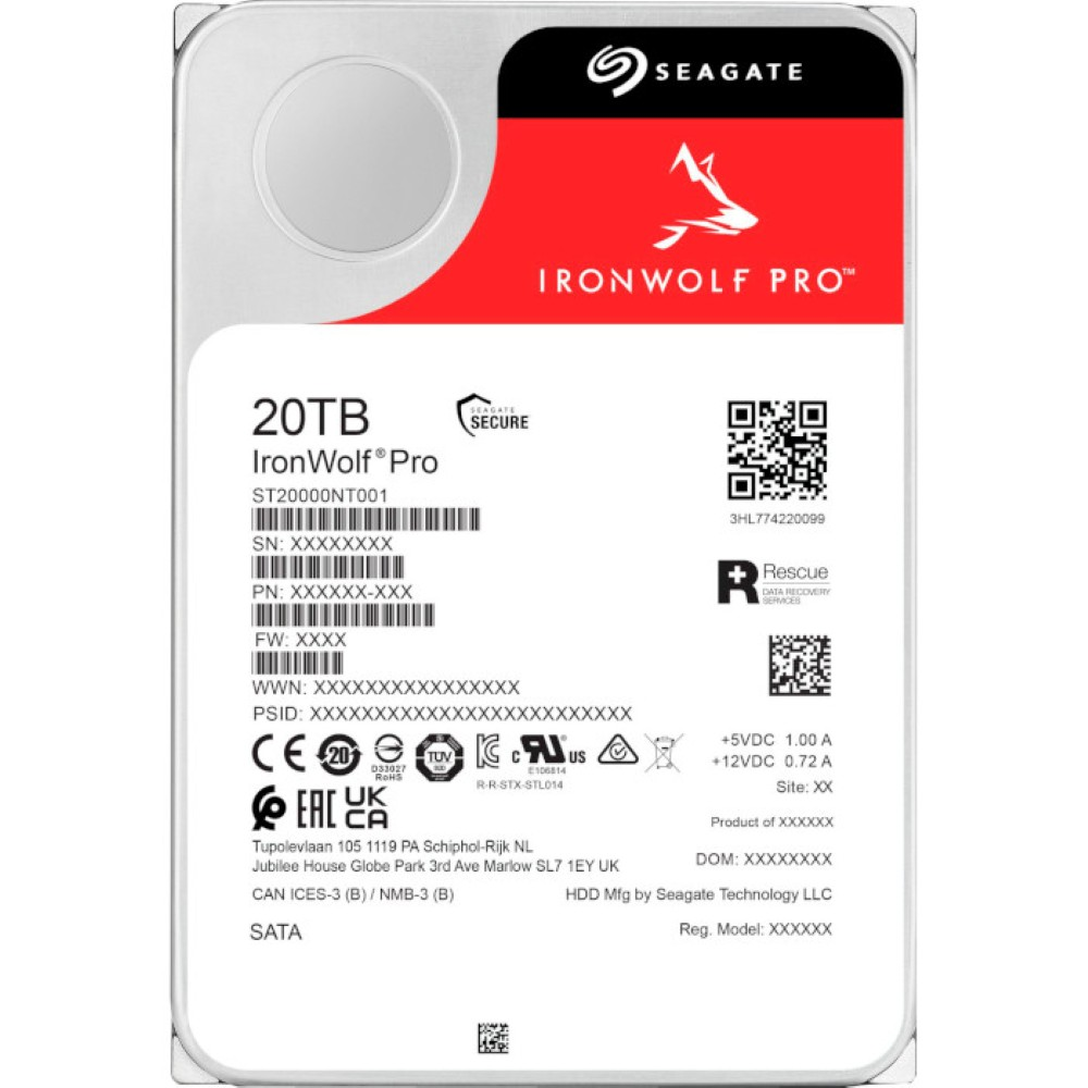 Жесткий диск SEAGATE 3.5" 20TB (ST20000NT001)фото