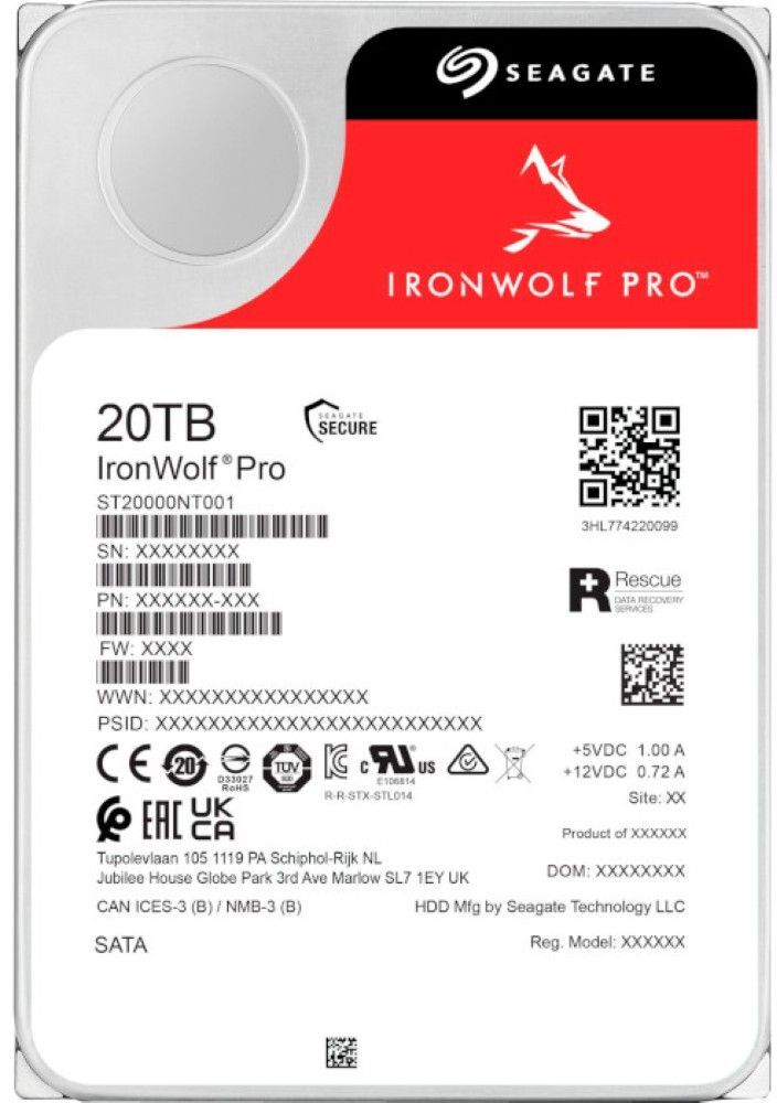Жесткий диск SEAGATE 3.5" 20TB (ST20000NT001) фото 