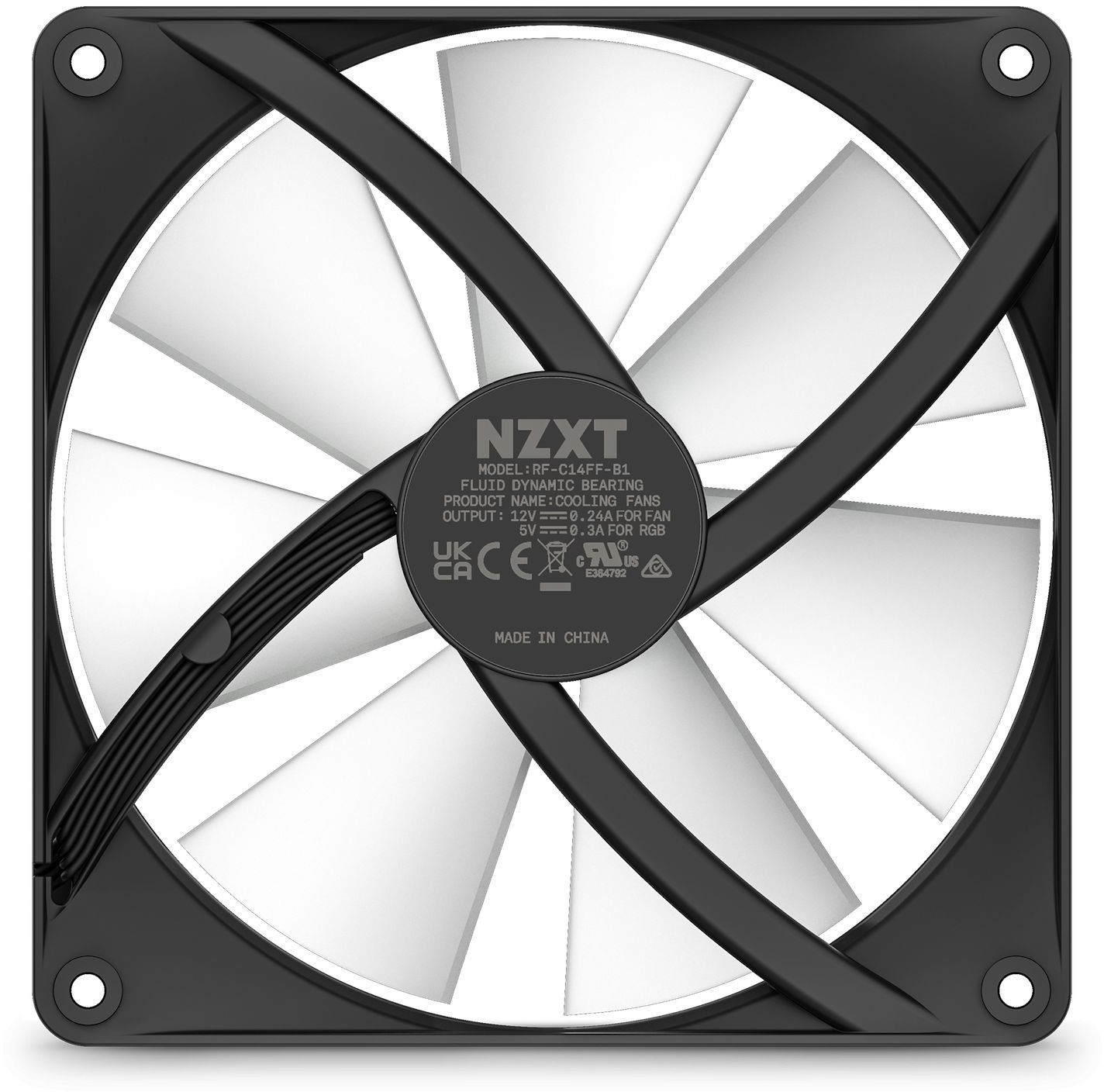 Корпусный вентилятор NZXT F140RGB (RF-C14SF-B1) фото3