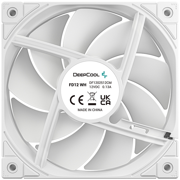 Корпусний вентилятор DEEPCOOL FD12 WH (R-FD12-WHNPN1-G) фото