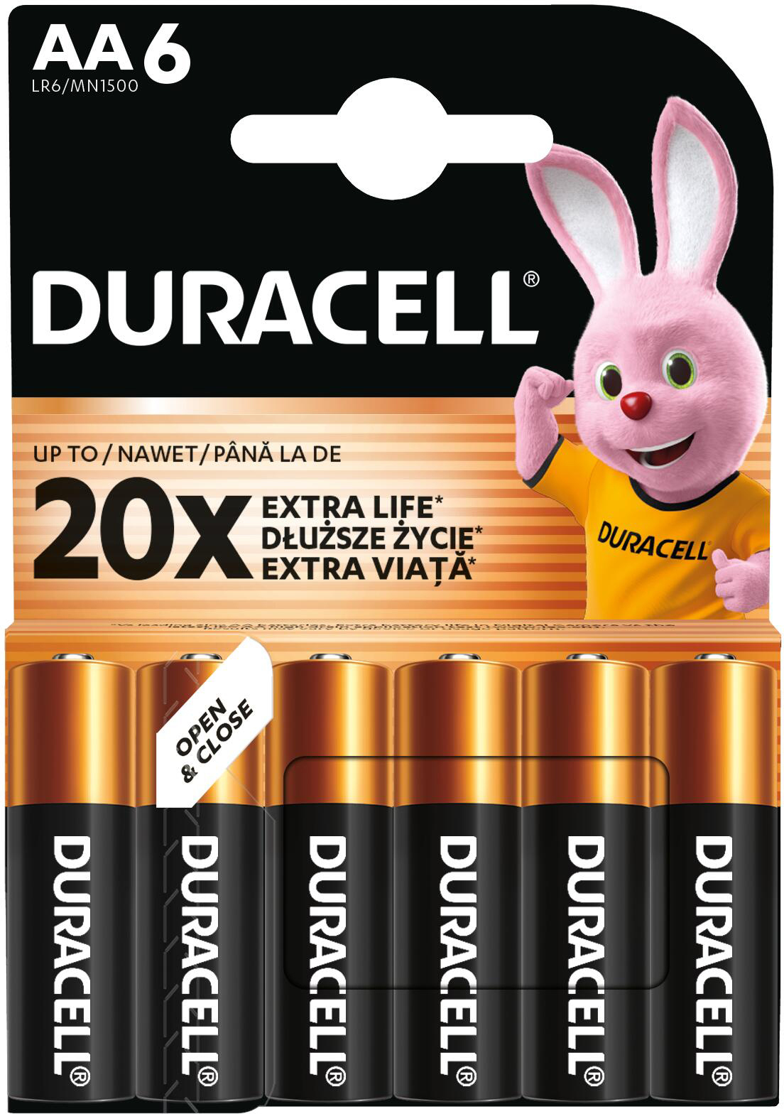 Батарейки лужні Duracell Basic AA алкаліновi 1.5V LR03 6 шт (5000394142183)фото