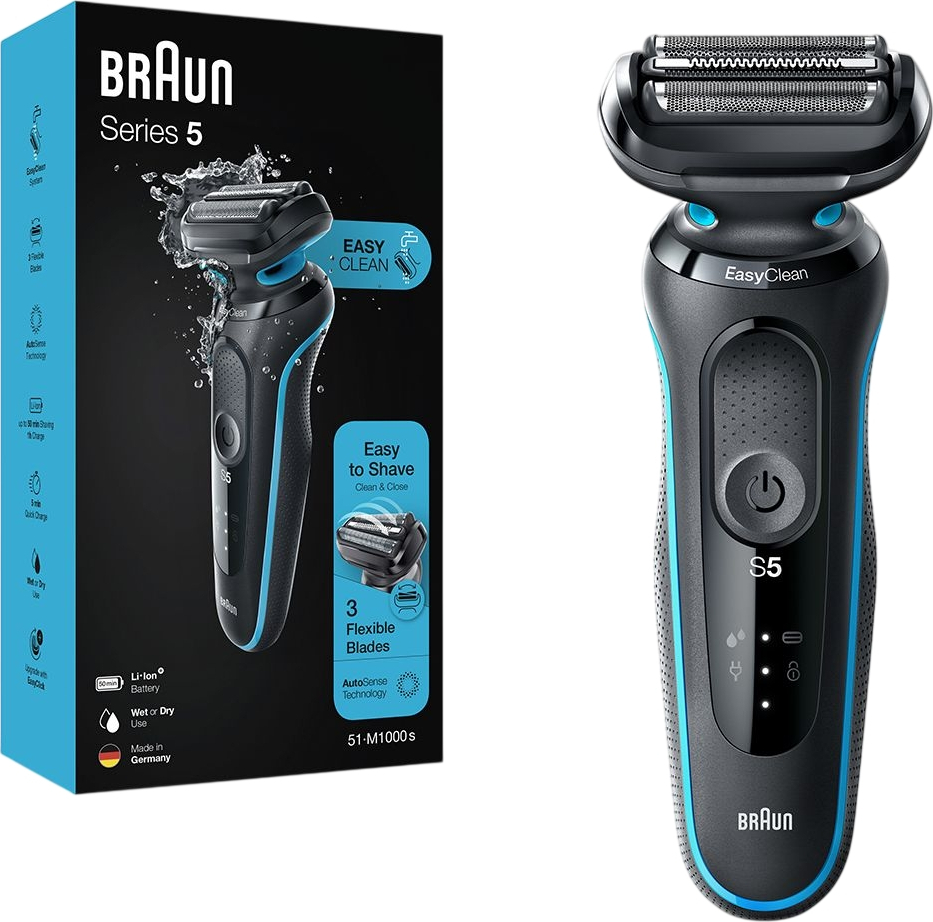 Електробритва Braun Series 5 51-M1000 Black/Mintфото3