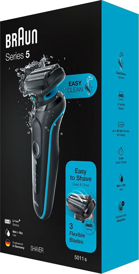 Електробритва Braun Series 5 51-M1000 Black/Mintфото4