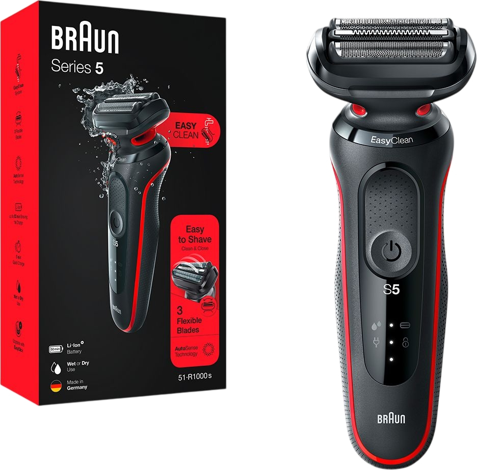 Електробритва Braun Series 5 51-R1000 Black/Redфото3