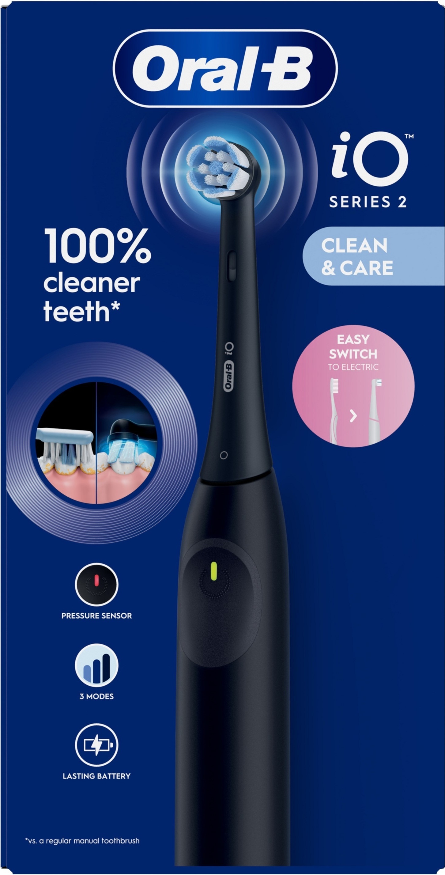 Зубна щітка Braun Oral-B iO Series 2 iOS2.1C9.0 Blackфото