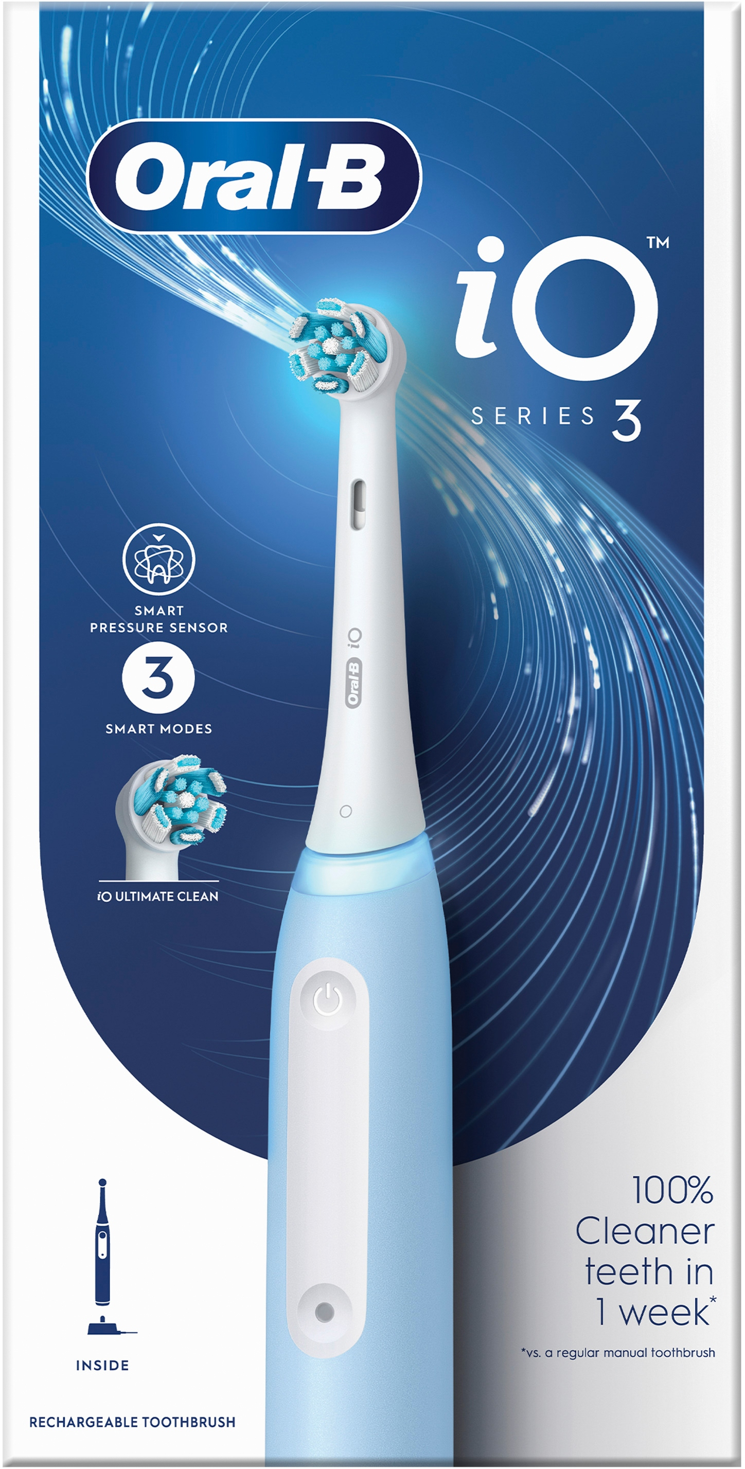 Зубная щетка Braun Oral-B iO Series 3 iOG3.1A6.0 Ice Blue фото 