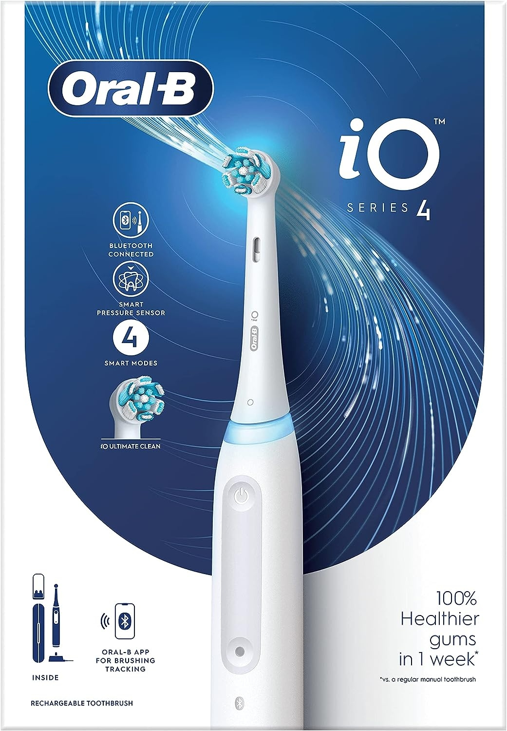 Зубна щітка Braun Oral-B iO Series 4N iOG4.1A6.1DK Whiteфото