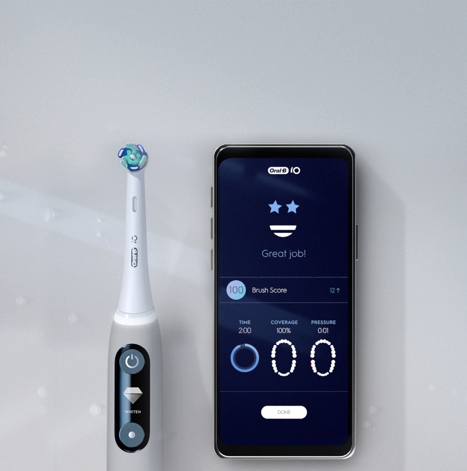 Зубная щетка Braun Oral-B iO Series 6 iOM6.1A6.1K Grey Opal фото 