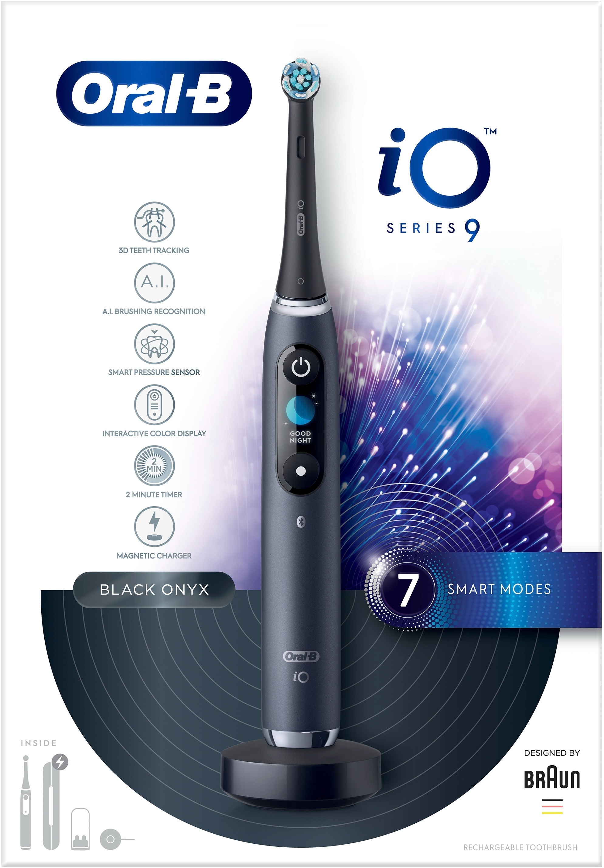 Зубная щетка Braun Oral-B iO Series 9N IOM9.1B2.2AD Black Onyx фото 