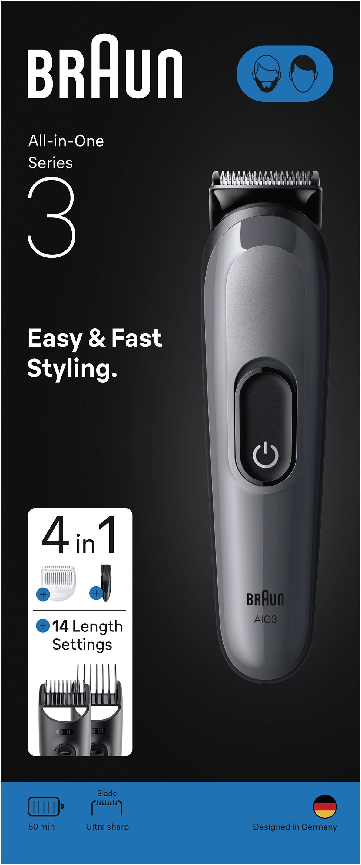 Триммер Braun AIO 3500 фото 