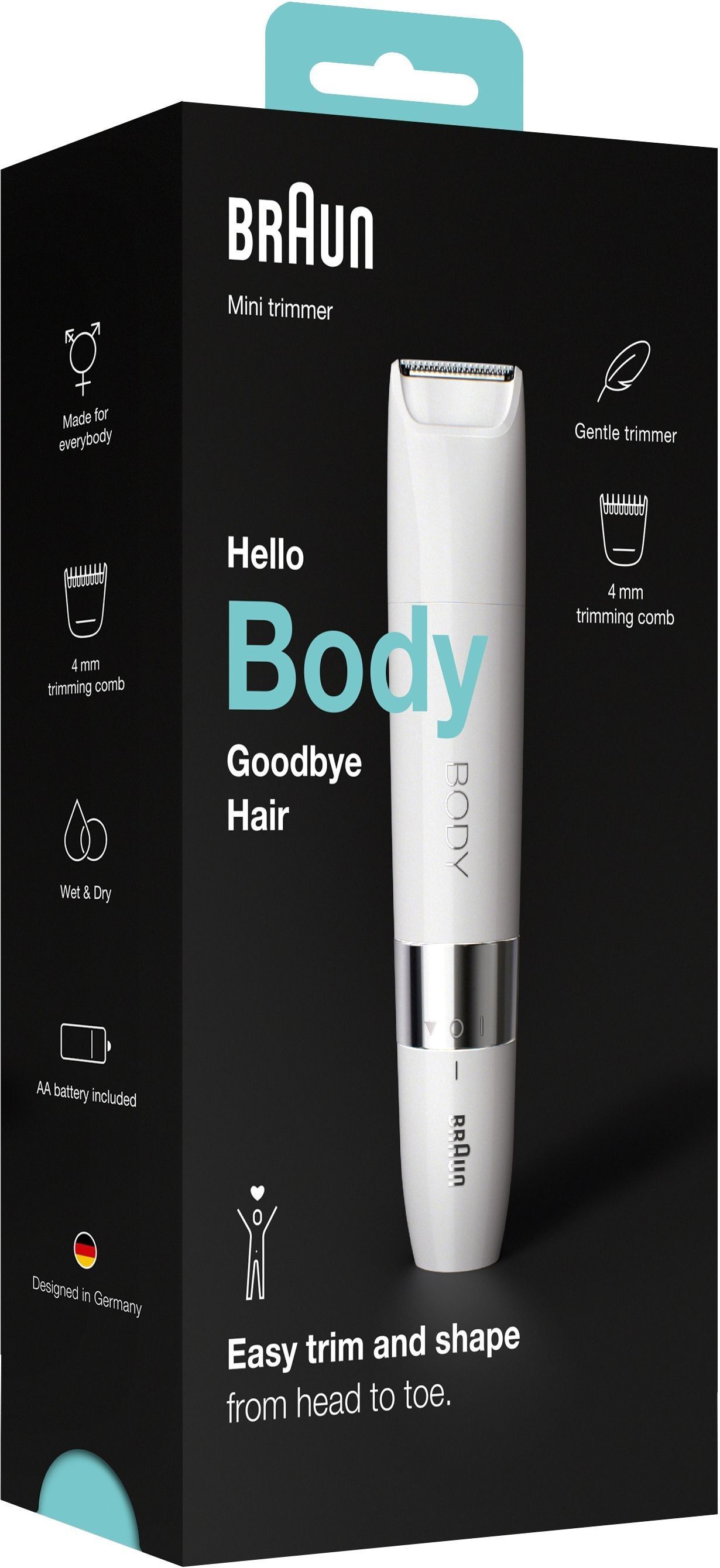 Триммер Braun BS 1000 Body Mini фото 