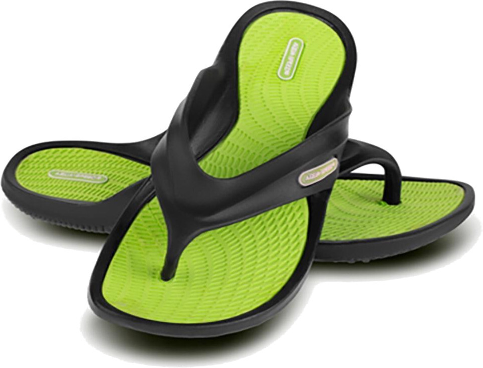 Вьетнамки детские AQUA SPEED Riviera 495-38 25 черные/салатовые фото 4