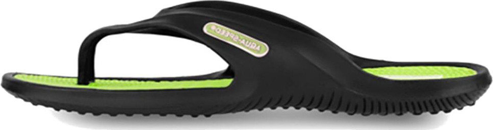 Вьетнамки детские AQUA SPEED Riviera 495-38 35 черные/салатовые фото 