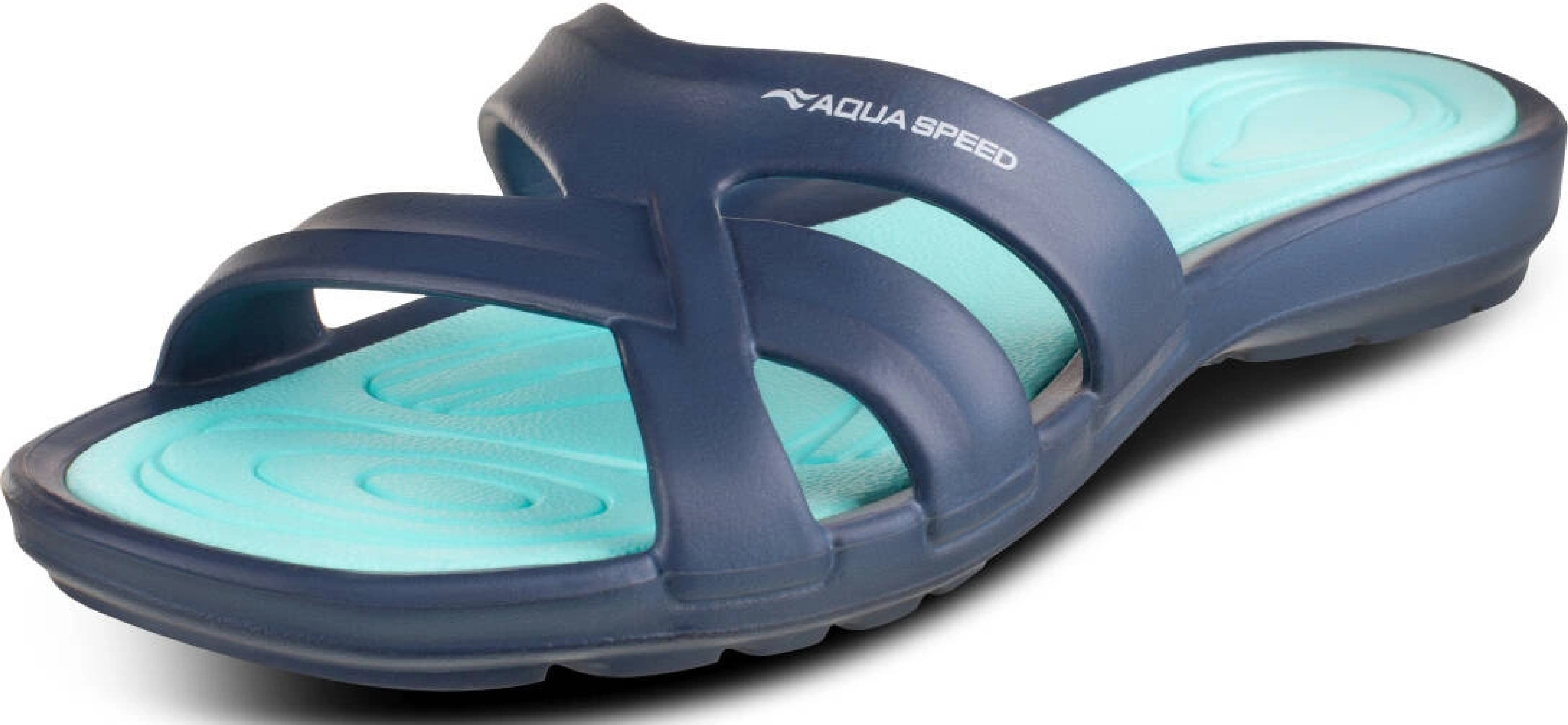 Шлепанцы AQUA SPEED Panama 513-10 41 темно-синие/бирюзовые фото 