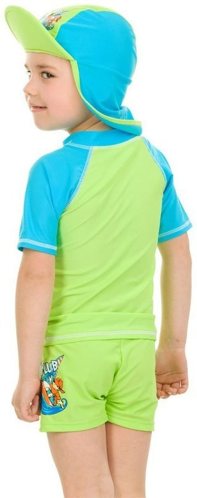 Футболка AQUA SPEED Surf-Club T-Shirt 383-04 104 зеленая/голубая фото 